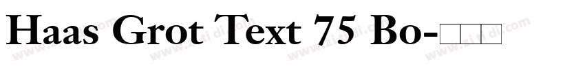 Haas Grot Text 75 Bo字体转换